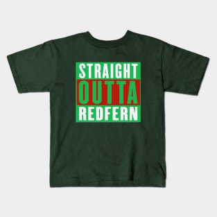 South Sydney Rabbitohs - STRAIGHT OUTTA REDFERN (Green) Kids T-Shirt